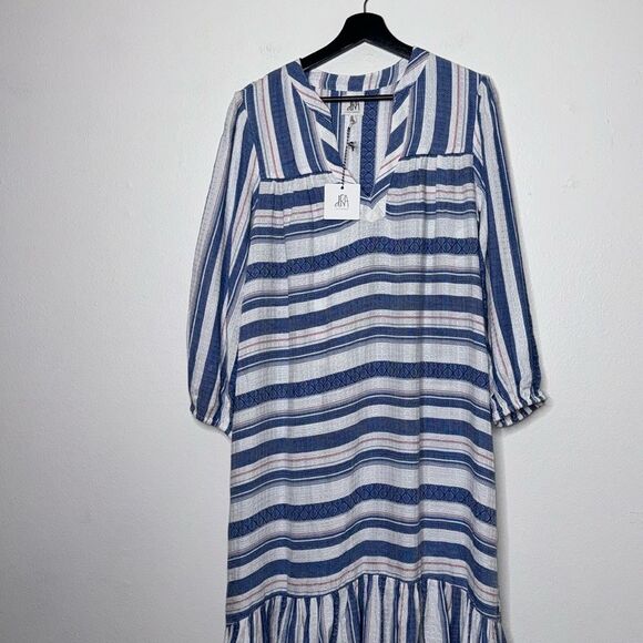 dRA Los Angeles Striped Boho Dress Womens Size Medium - Picture 4 of 8